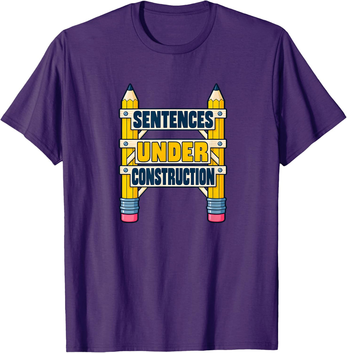 English Teacher Grammar Workshop Language Arts T-Shirt - Purple