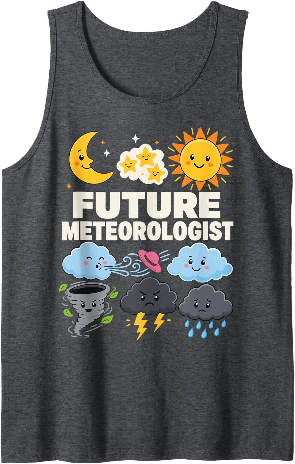 Meteorology Weather Future Meteorologist Sleeveless Tank Top - Dark Heather Grey