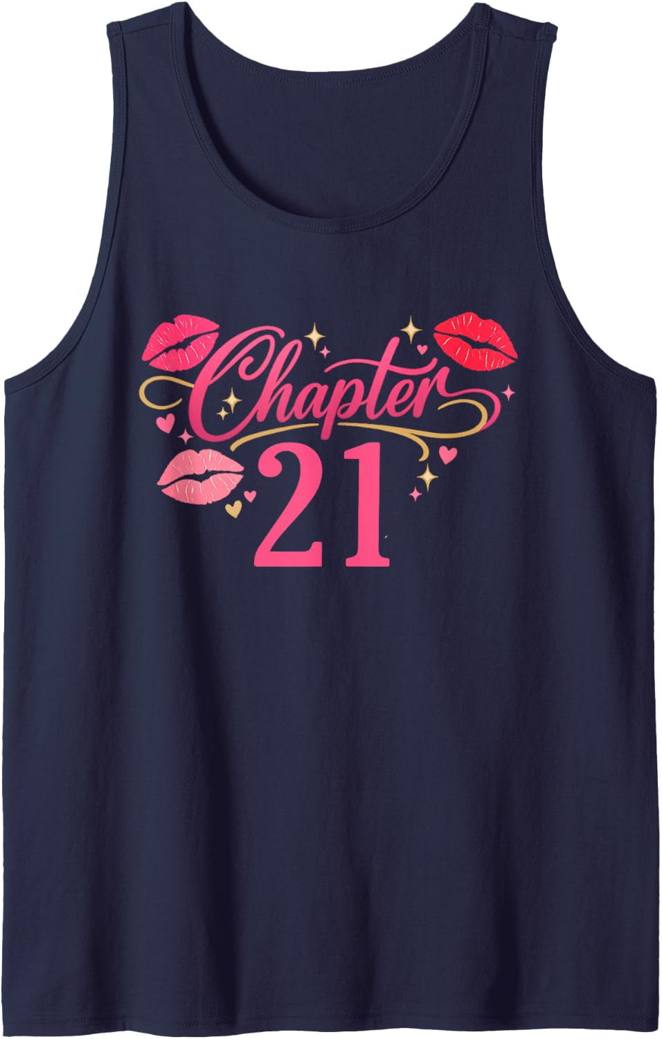 Chapter 21 Year Old 21st Birthday Shirt Tank Top - Navy Blue