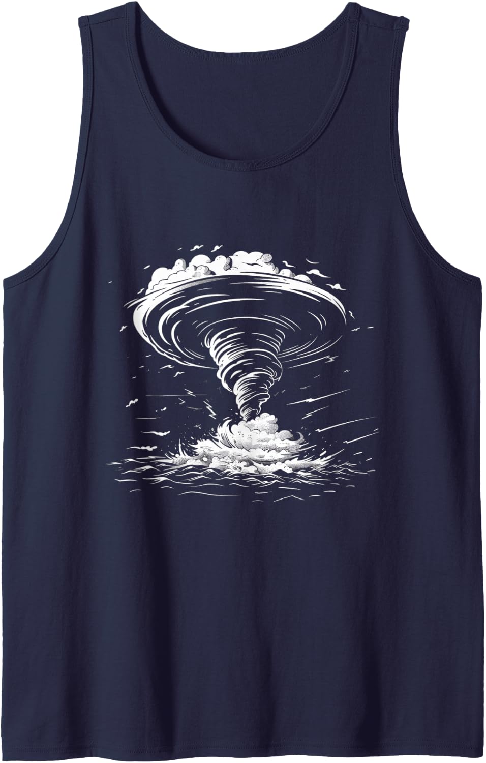 Tornado Chaser Storm Chasing Meteorologist Tank Top - Navy Blue