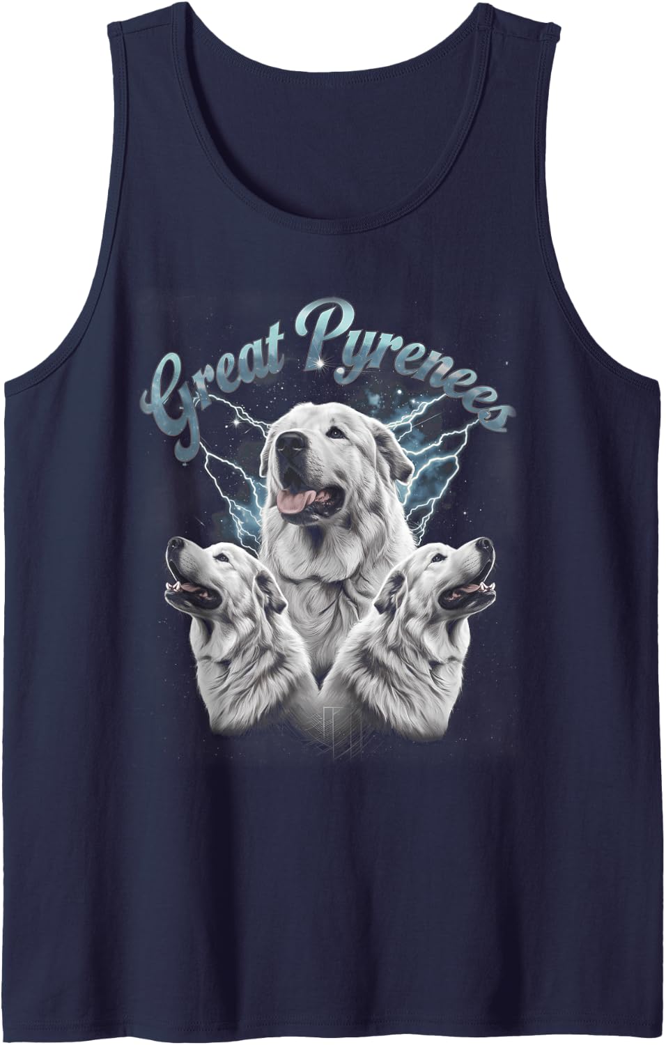 Great Pyrenees Tank Top - Navy Blue