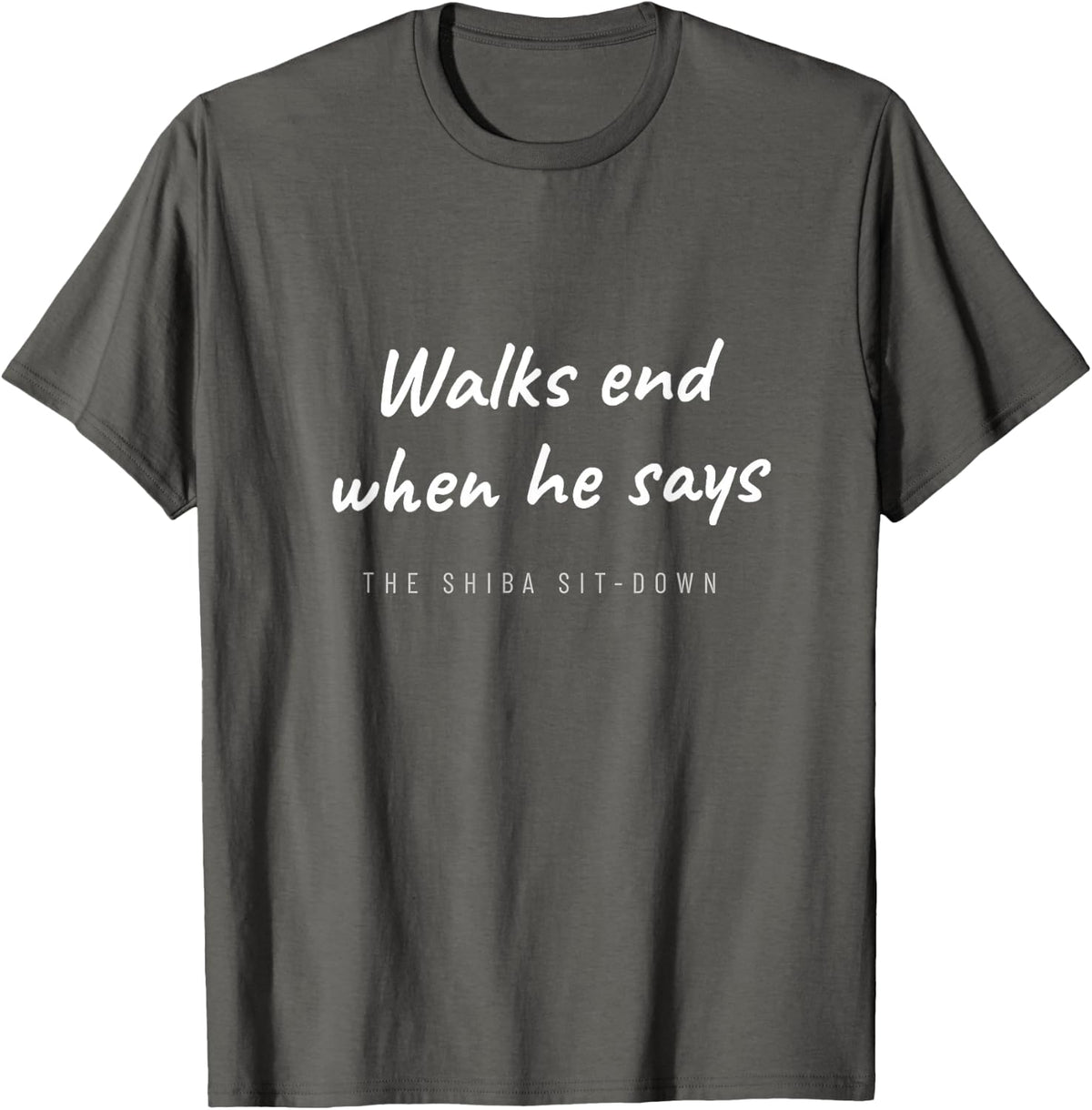 Shiba Inu Dog Dad Airplane Ears Shiba Mom Japanese Dog T-Shirt - Asphalt Grey