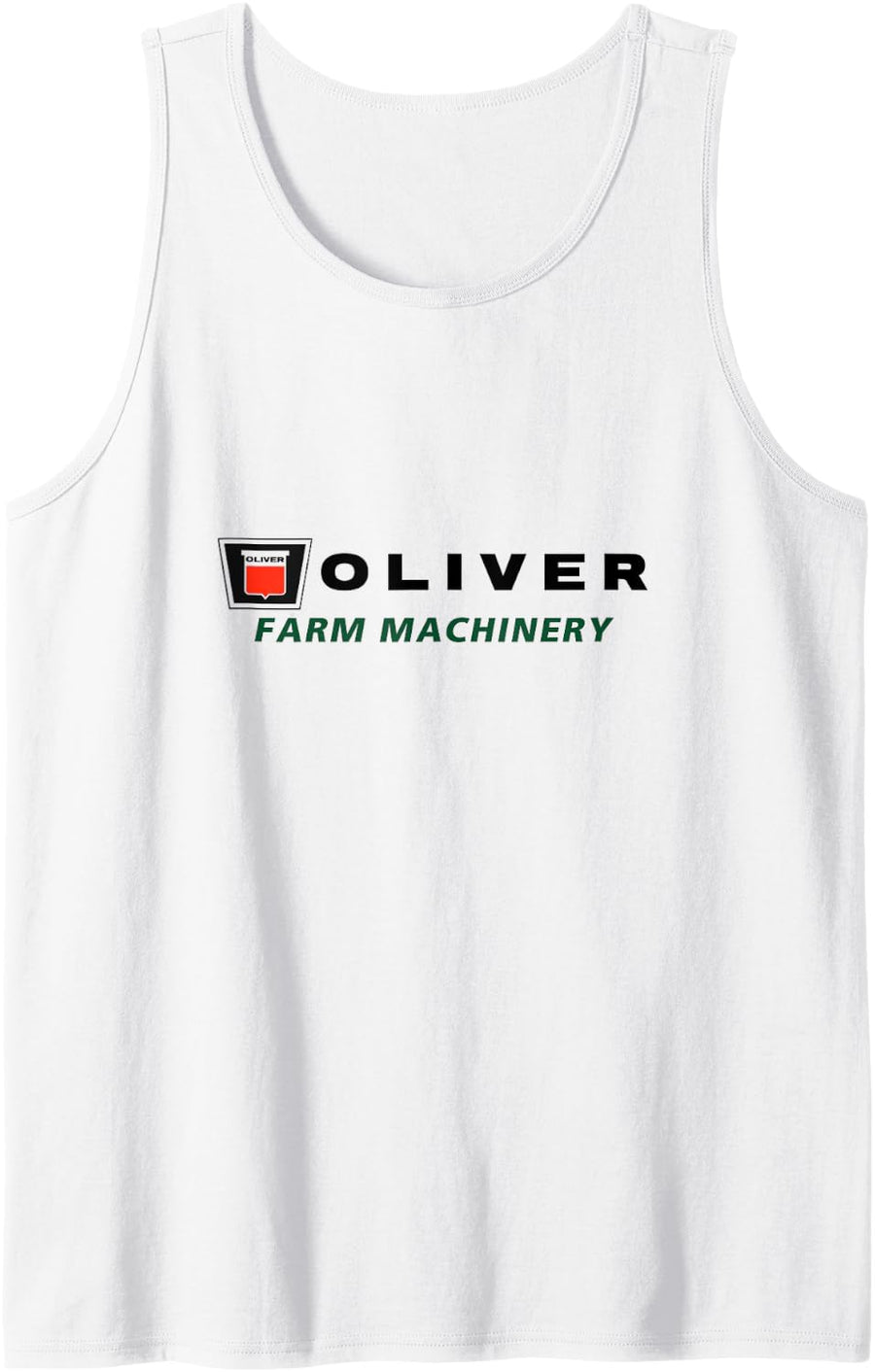 Oliver Tractor Farming Vintage Farm Equipment Tank Top - White