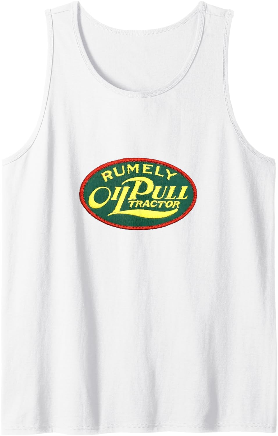 Vintage Rumely Oil Pull Tractor Enthusiast Tank Top - White