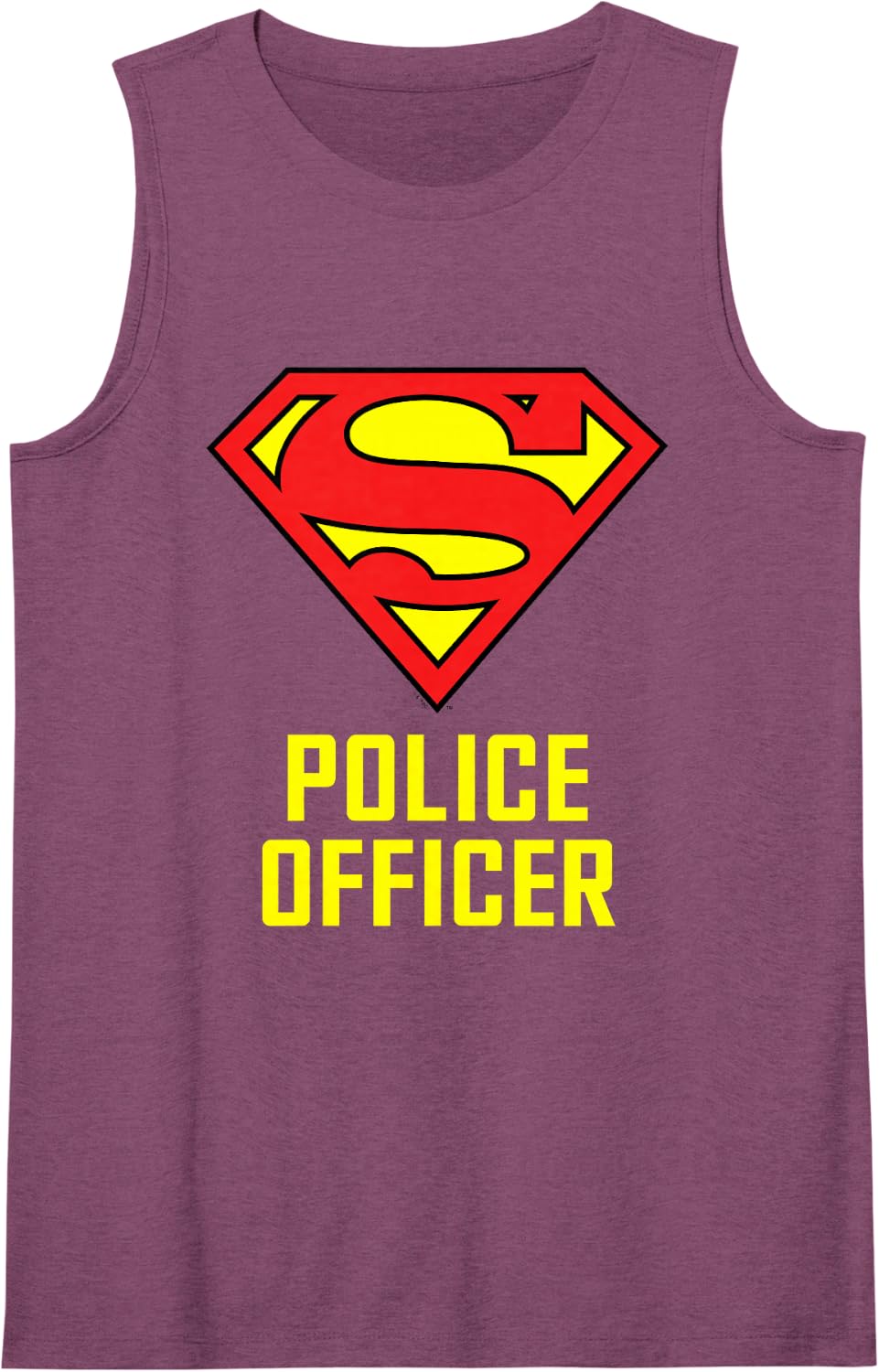 Superman Super Police Officer Sleeveless Tank Top - Purple
