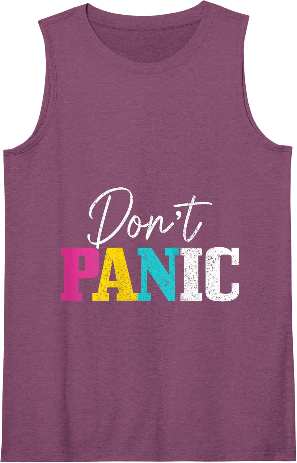 Pansexual Flag Funny LGBTQ Queer Pan Pride Month Tank Top - Purple