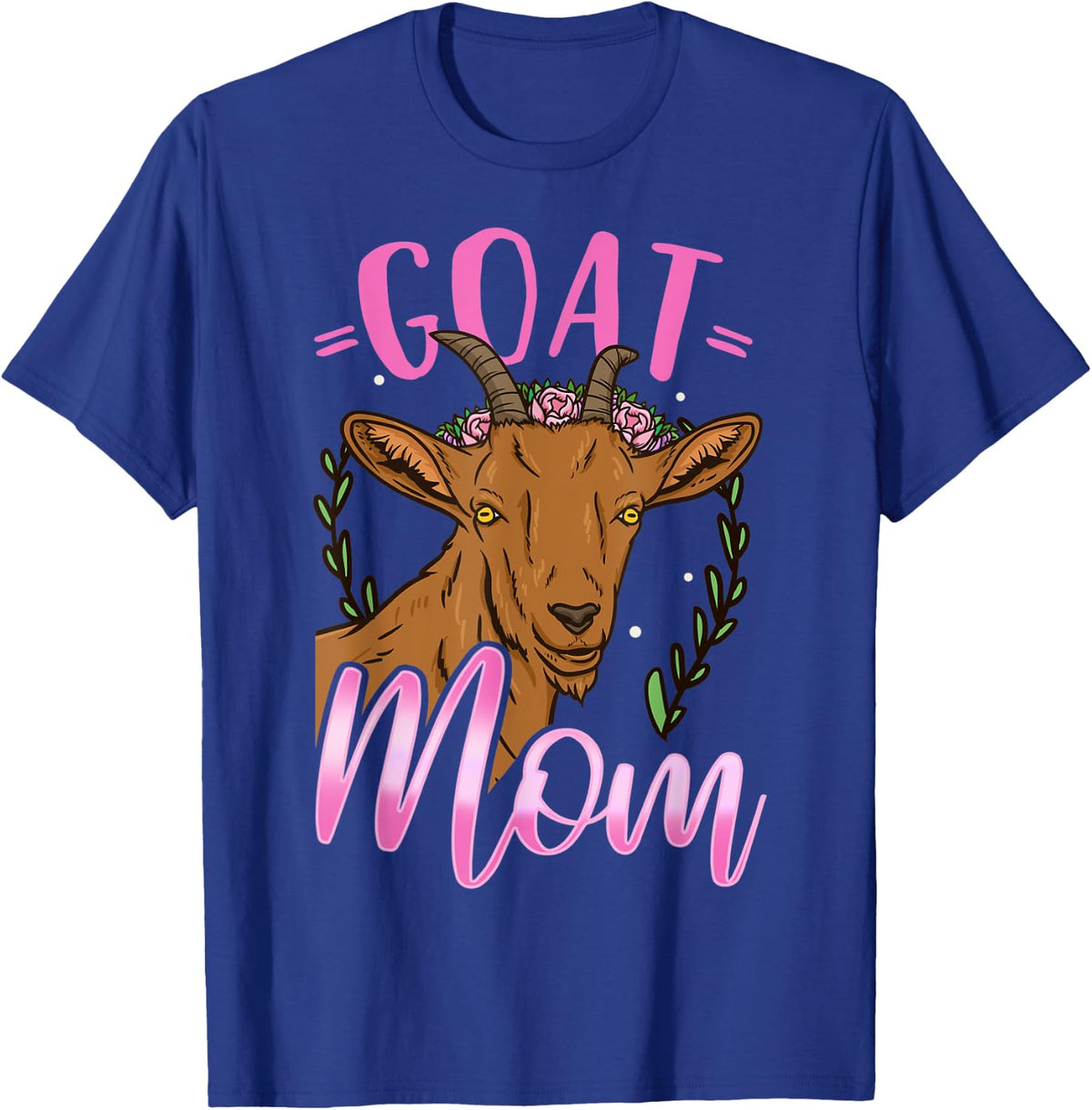 Goat Mom Mama Farmer T-Shirt - Royal Blue