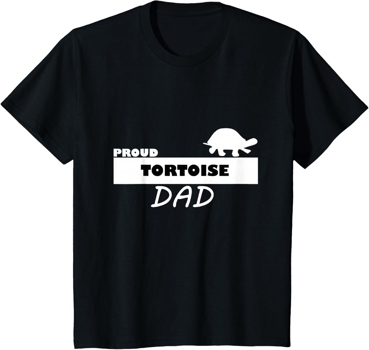 Proud Tortoise Dad Reptile T-Shirt T-Shirt - Black
