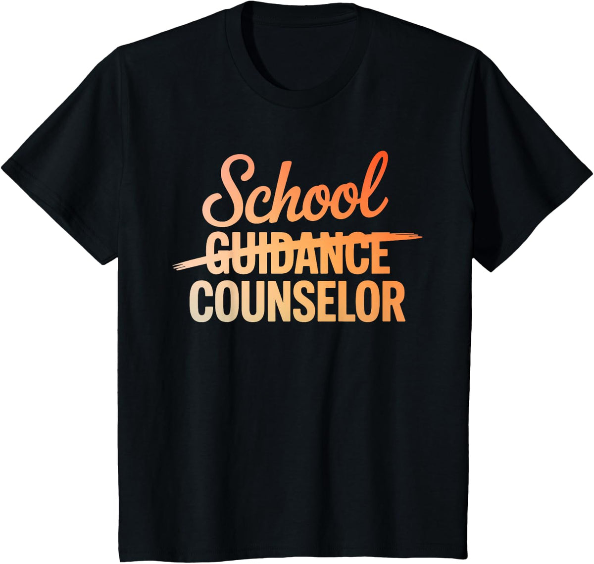 Guidance Counselor Art for Men Women Kids School Counseling T-Shirt - Black
