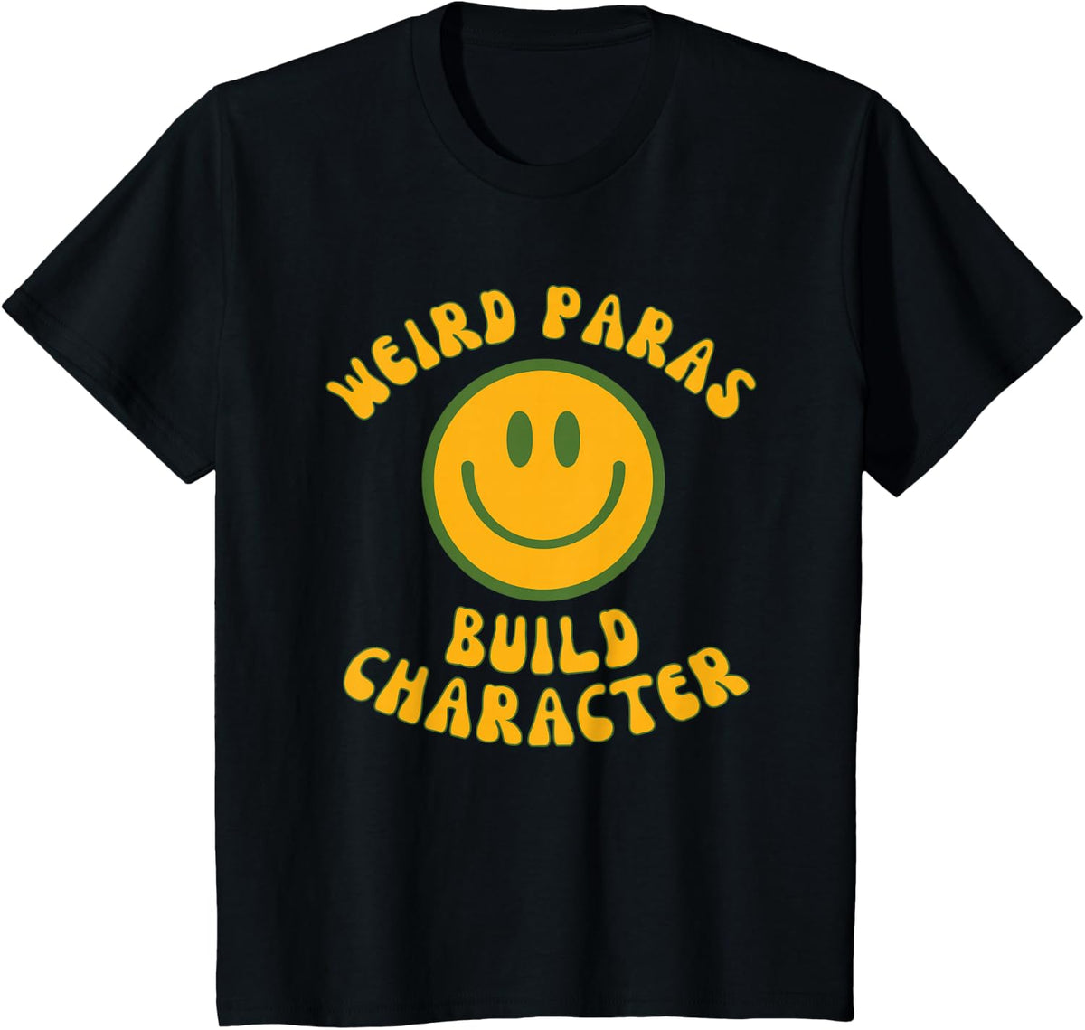 Weird Paras Build Character T-Shirt - Black