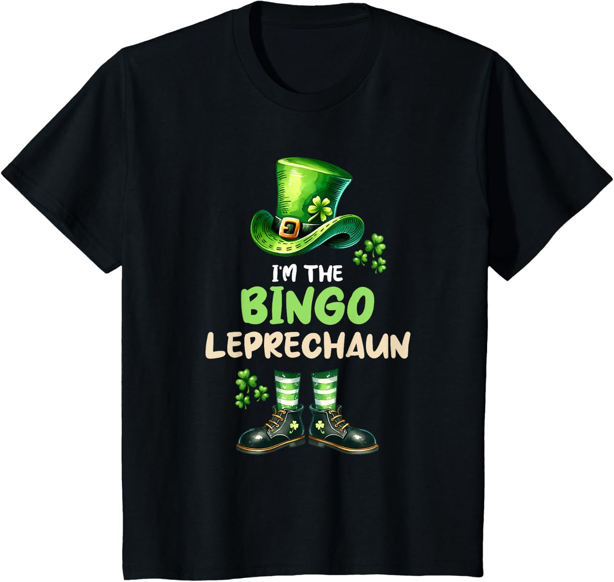 I'm The Bingo Leprechaun Funny St. Patrick's Day Player T-Shirt - Black
