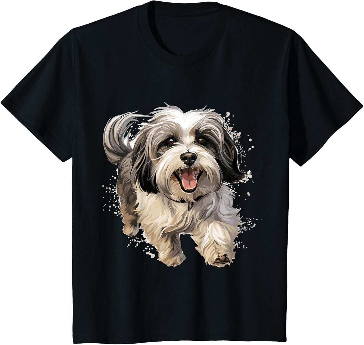 Havanese Dog Breed T-Shirt for Dog Lovers Cute Pet Graphic Tee - Black