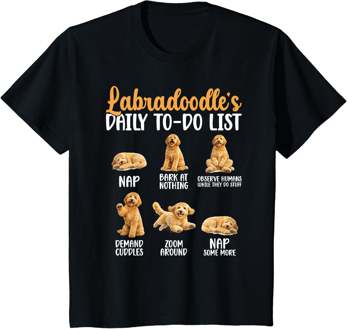 Labradoodle's to-Do List Labradoodle Owner Labradoodle Lover T-Shirt - Black