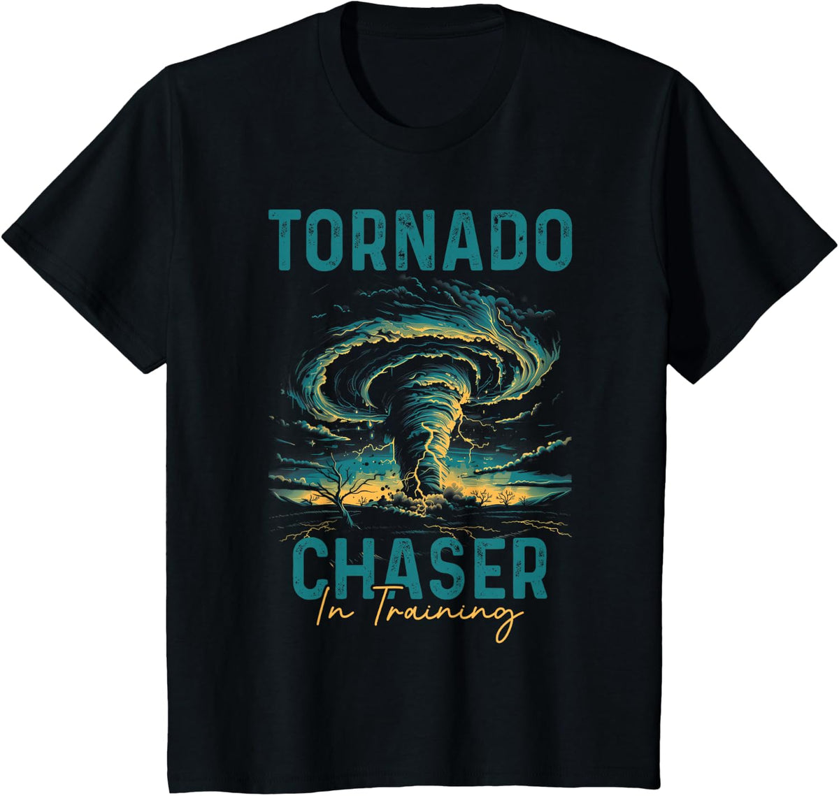 Storm Chasing Tornado Chaser Meteorologist Meteorology T-Shirt - Black
