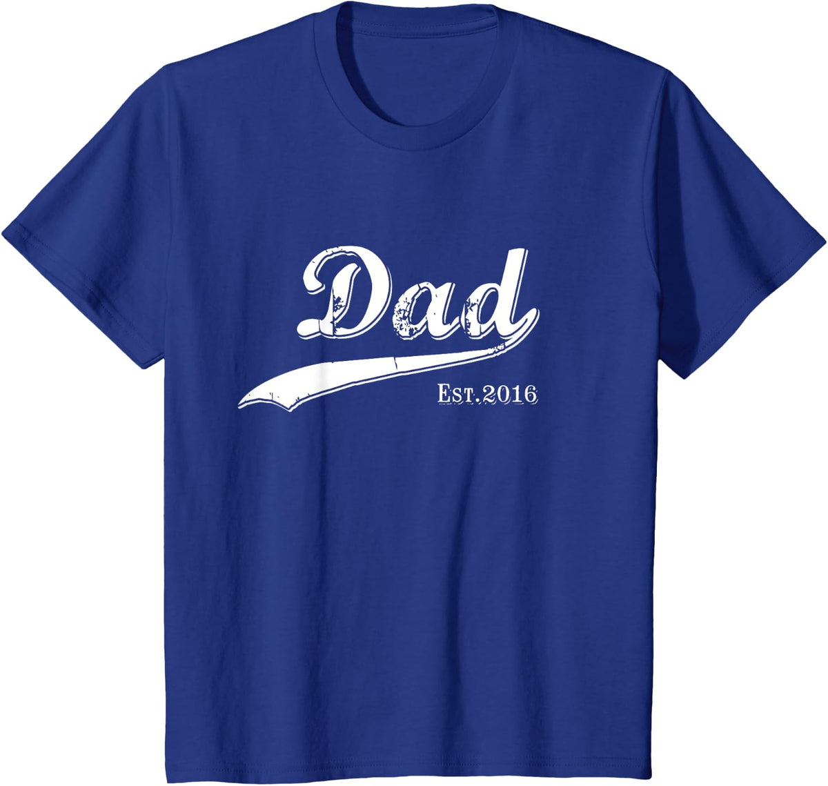 Dad Est. 2016 Father's Day Birthday Daddy Established 2016 T-Shirt - Royal Blue