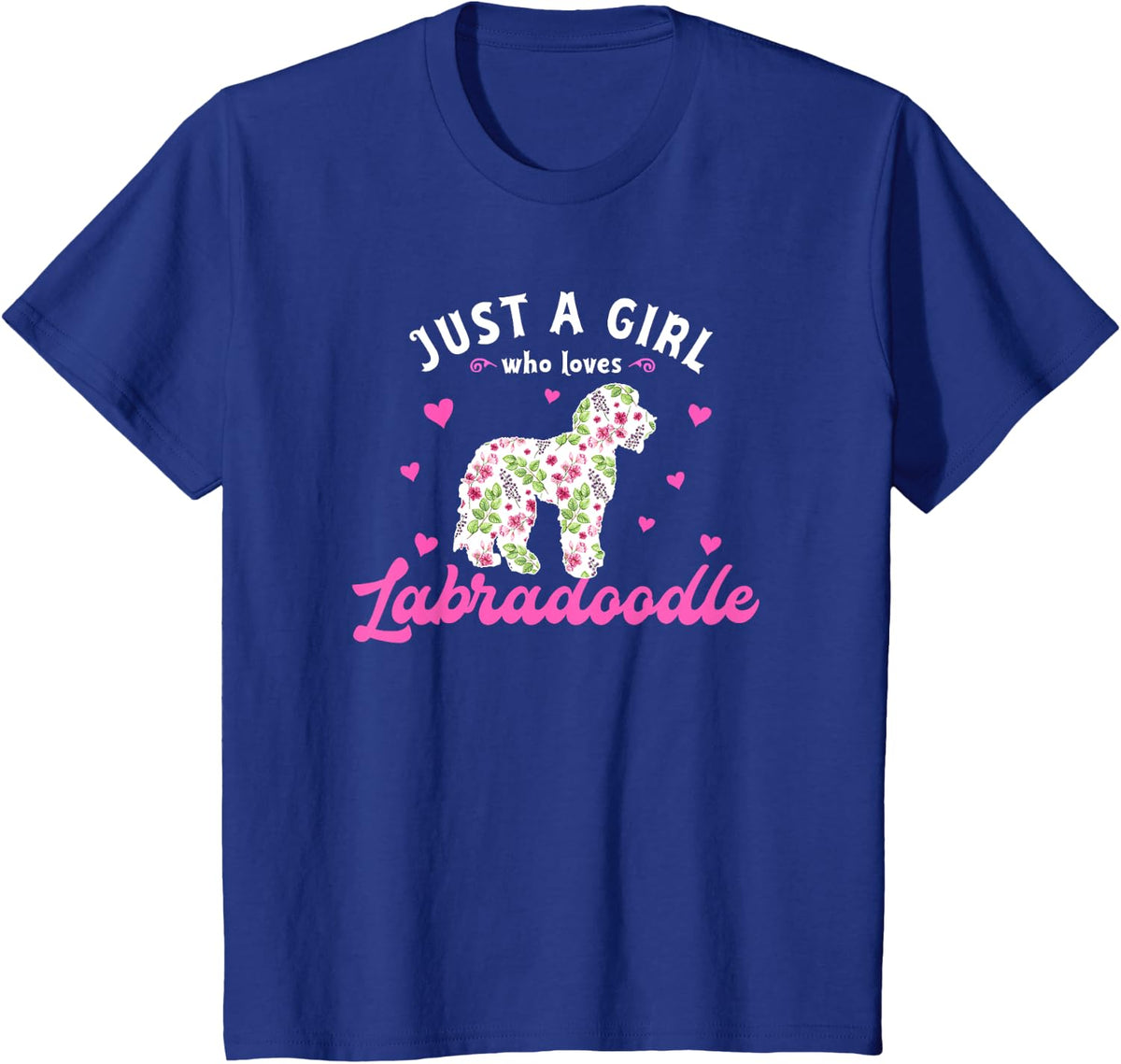 Just a Girl who Loves Labradoodle T-Shirt - Royal Blue