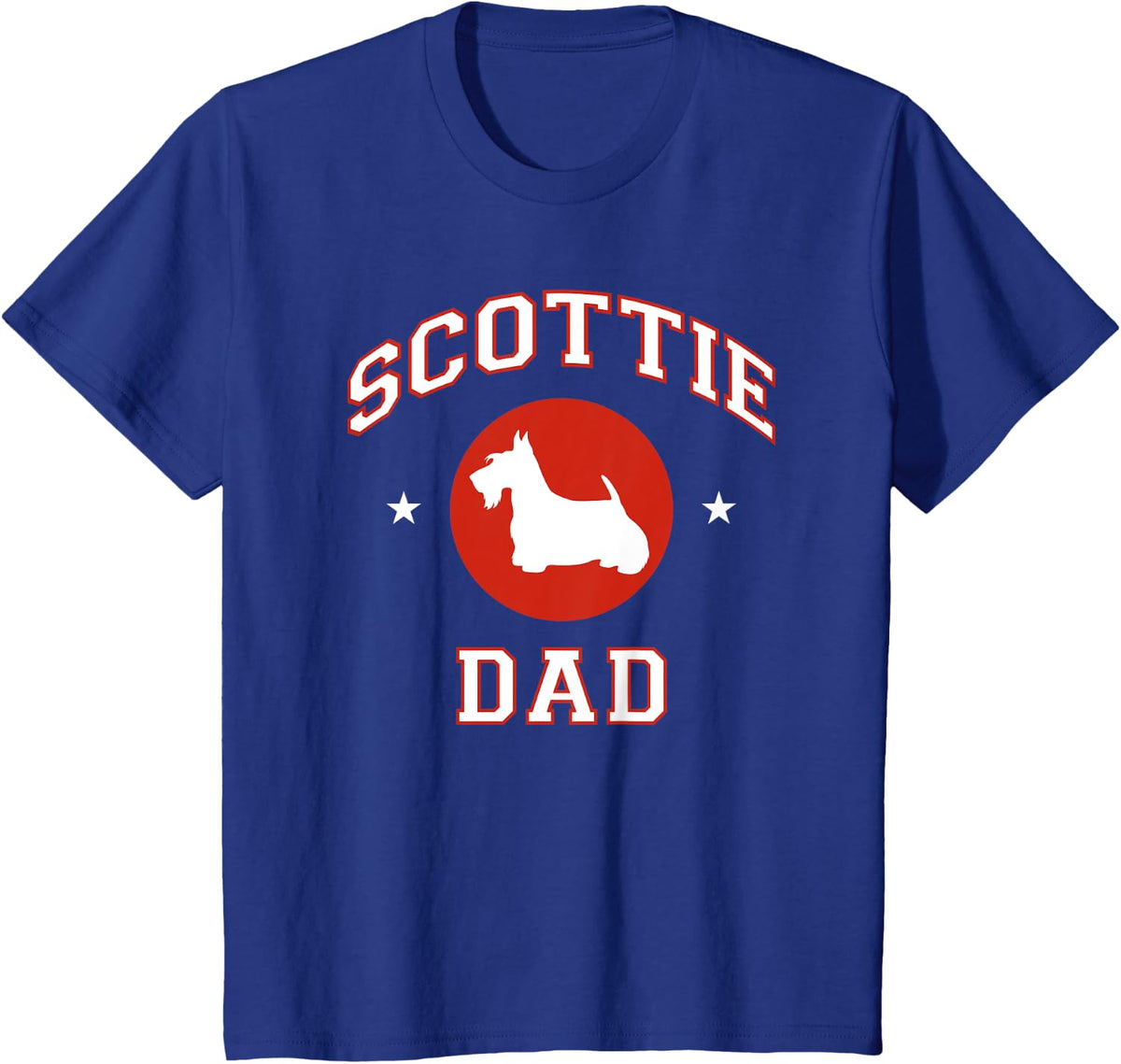 Scottish Terrier Dad T-Shirt - Royal Blue
