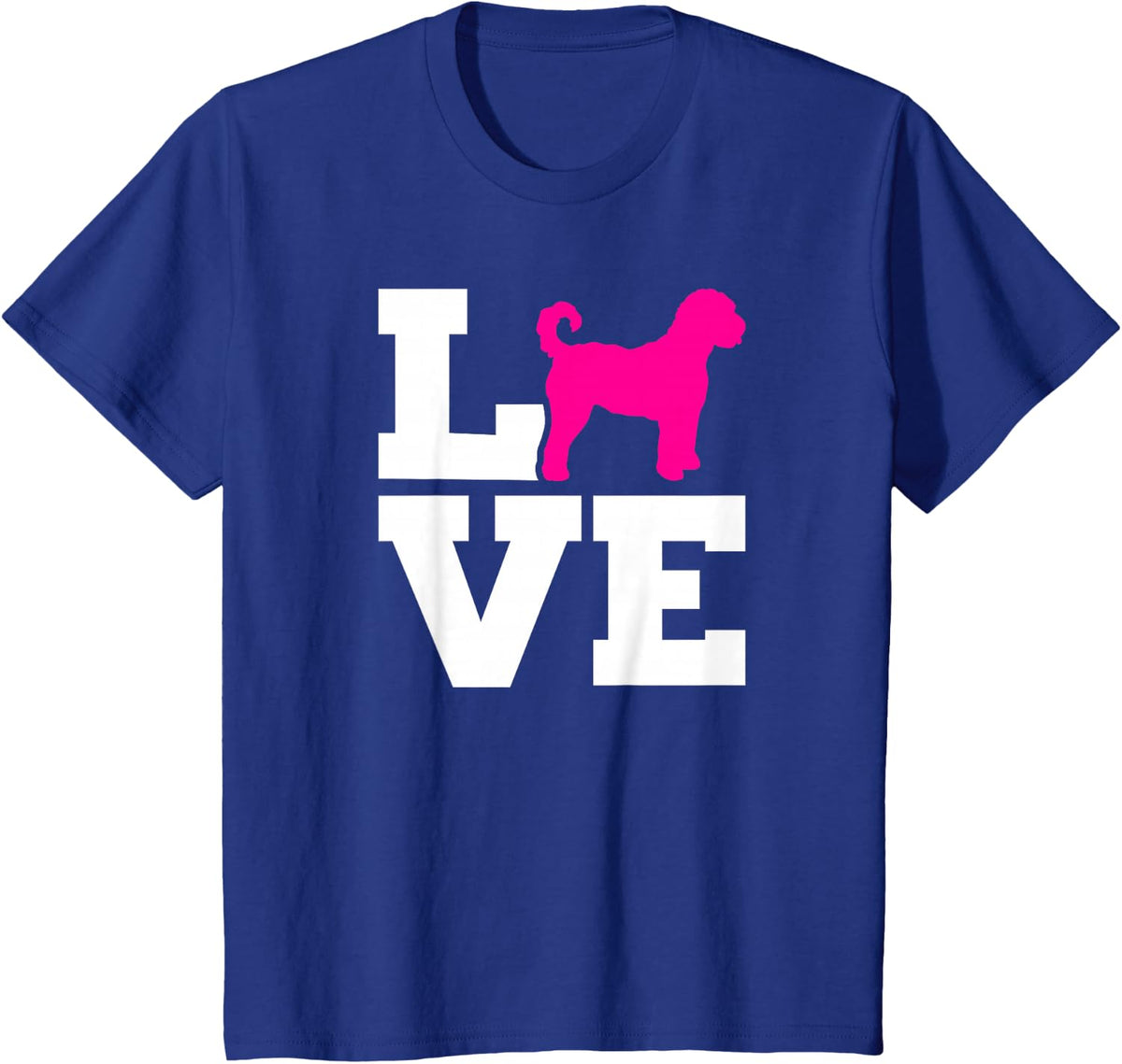 Labradoodle love T-Shirt - Royal Blue