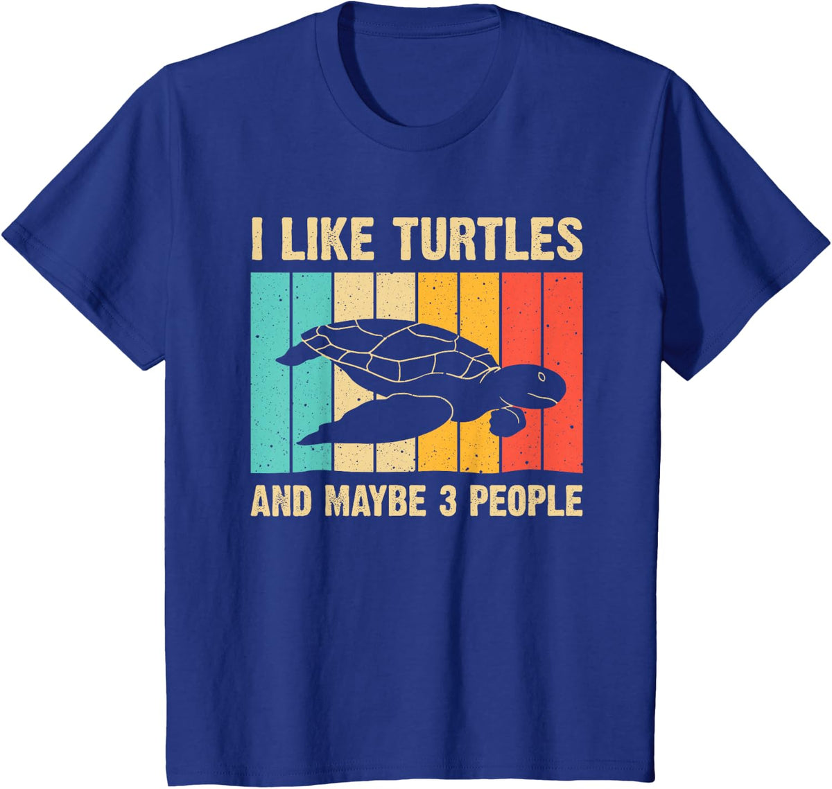 Funny Turtle Design Sea Turtle Lover Men Women Boys Girls T-Shirt - Royal Blue