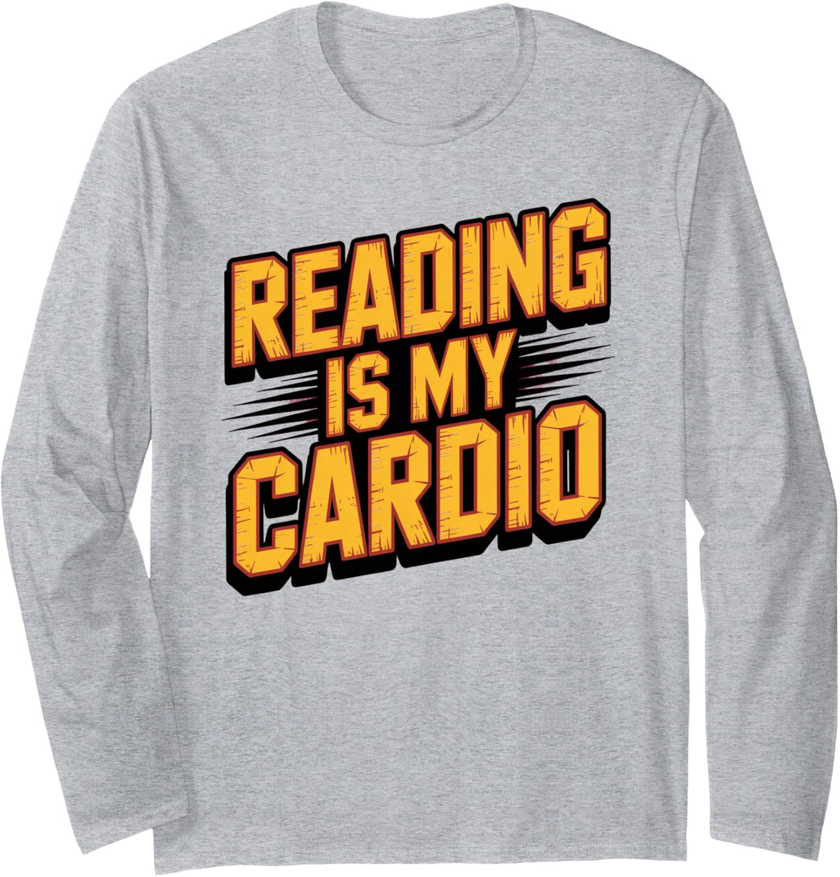 Cute Reading My Cardio Library Literacy Coach Possibilities Long Sleeve T-Shirt - Adult Unisex Heather Grey