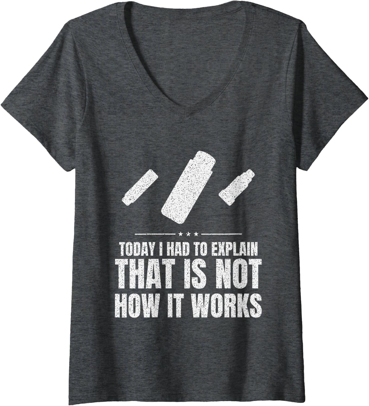 Women's Preschool Story Time Nap Time Cutting Kindergarten Teacher V-Neck T-Shirt - Dark Heather Grey