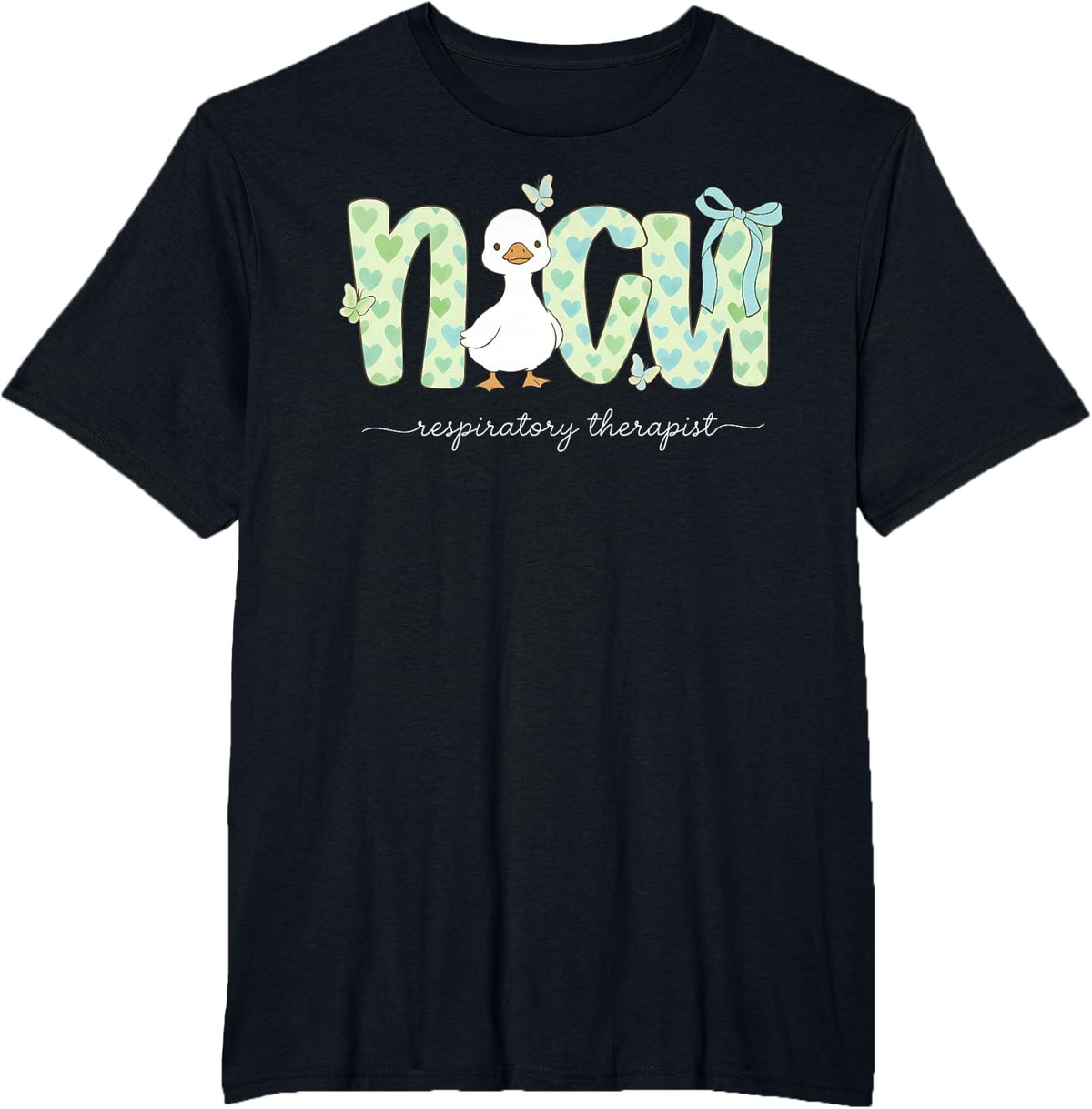 NICU Respiratory Therapist Silly Goose Pediatric Neonatal RT T-Shirt - Black