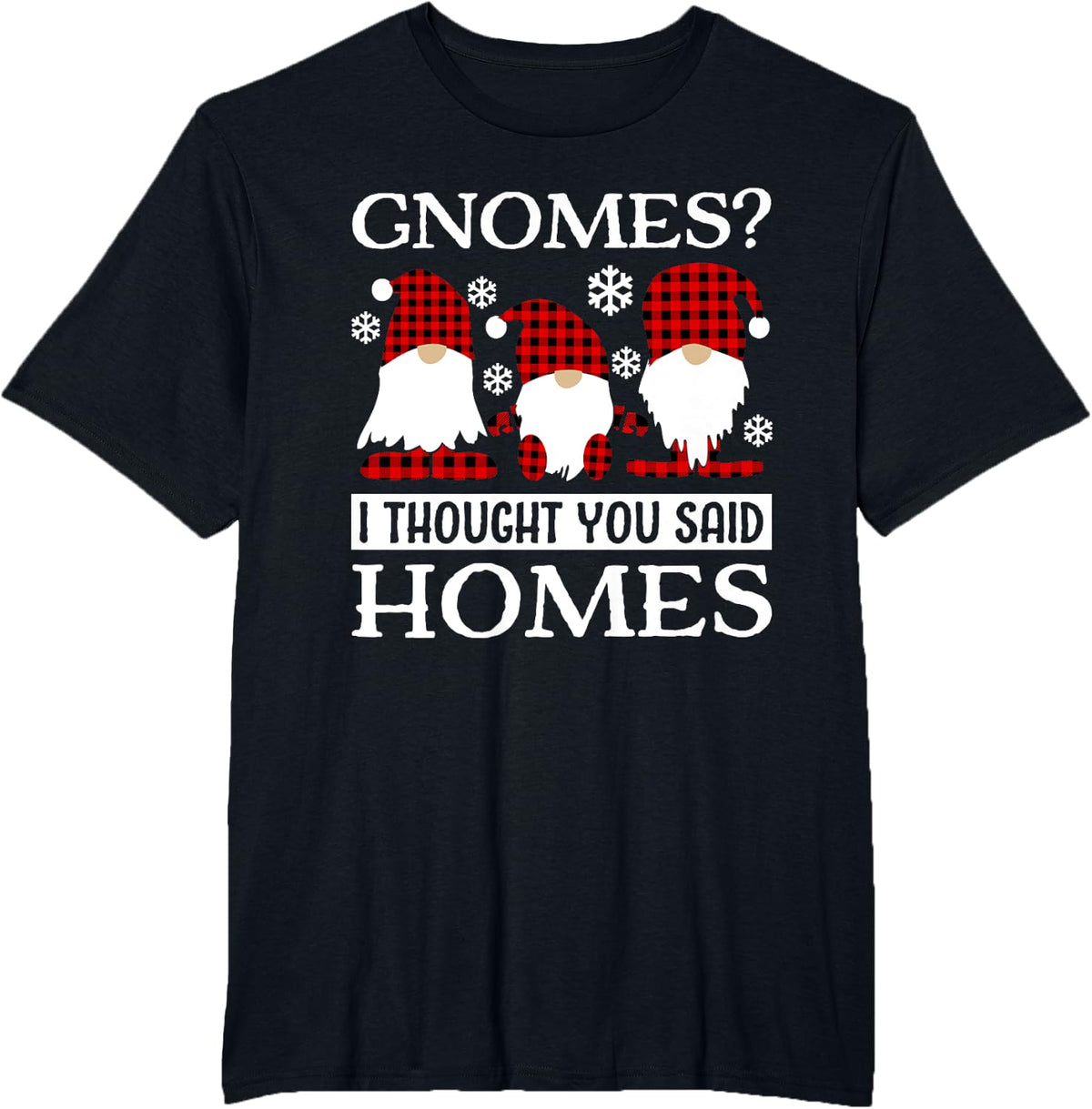 Realtor Christmas Gnomes Funny Real Estate Agent T-Shirt - Black