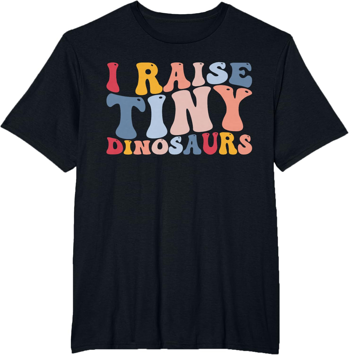 I Raise Tiny Dinosaurs Funny Leopard Gecko Lover Lizard T-Shirt - Black