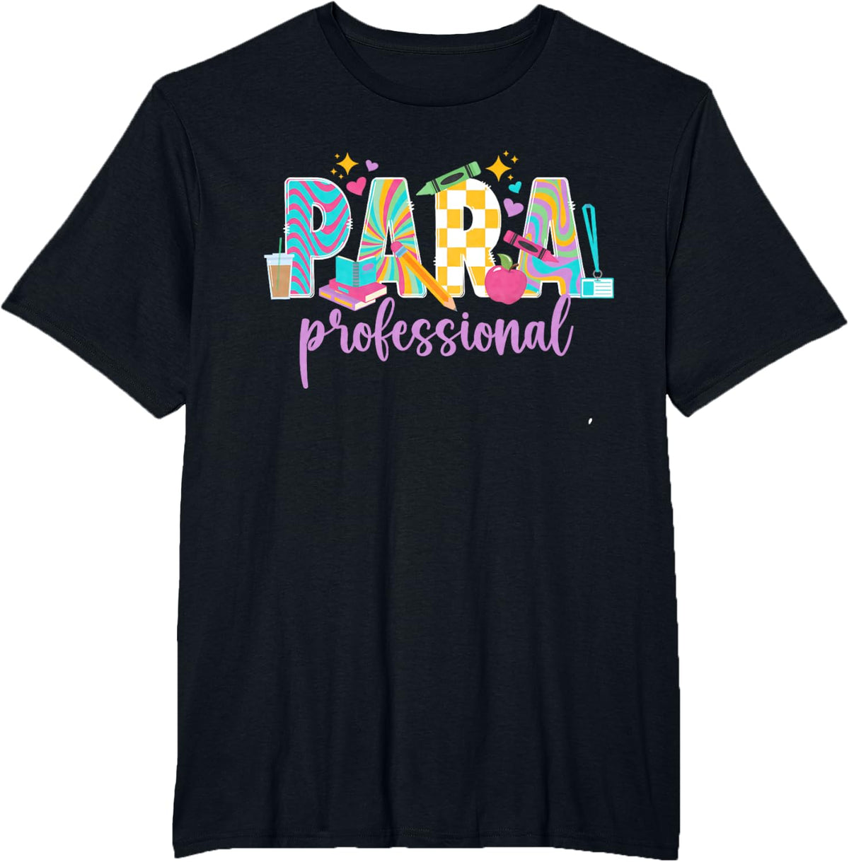 Paraprofessional Para Best Parapro T-Shirt - Black