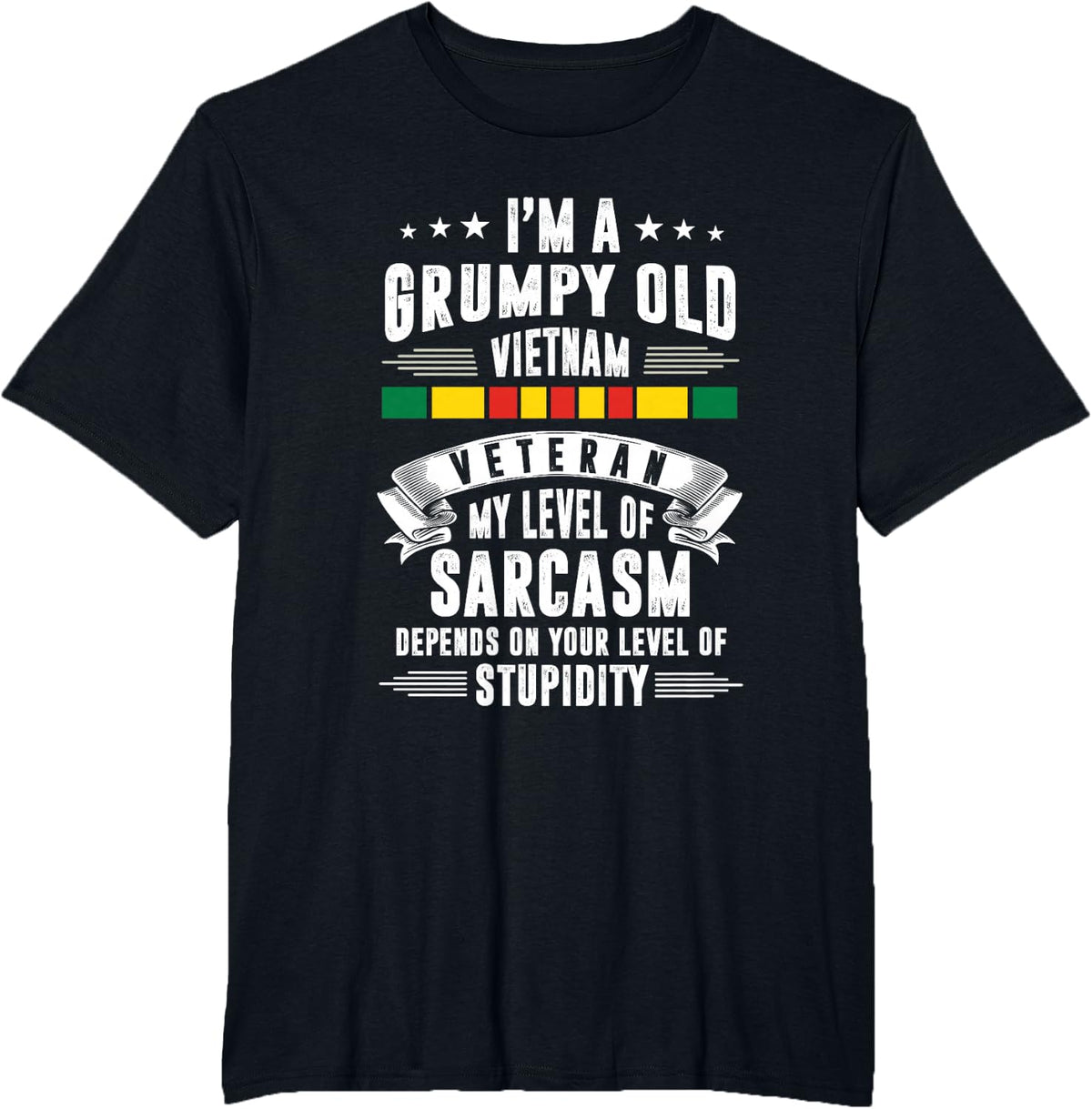 Grumpy Old Vietnam Veteran T-Shirt - Black