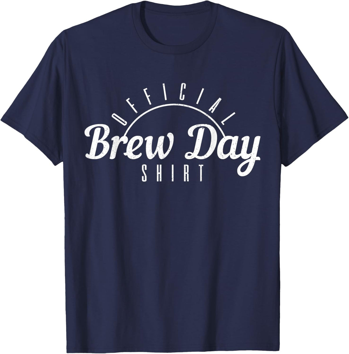 Beer Brewer Homebrew Craft Beer Brewing Official Brew Day T-Shirt - Navy Blue