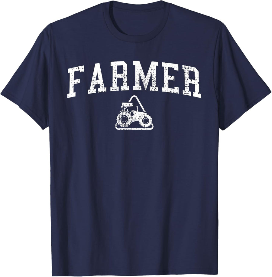 Farmer Tractors T-Shirt - Navy Blue