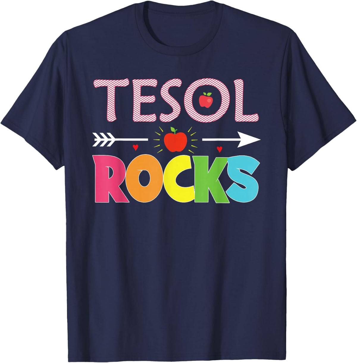 TESOL Teachers and Students Back To School T-Shirt - Navy Blue