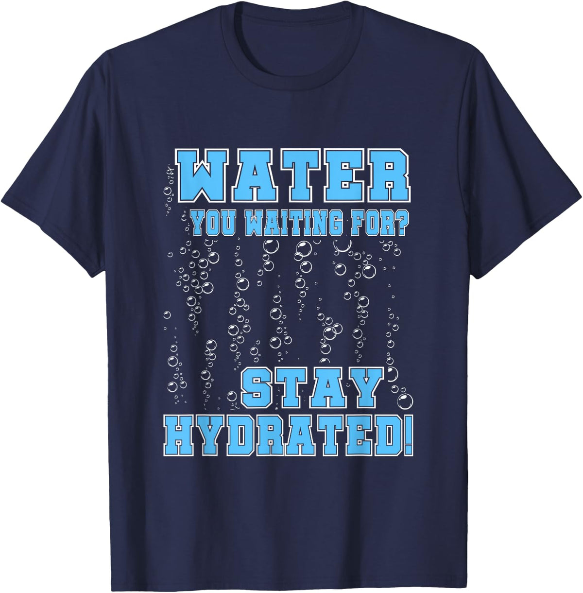 Hydration Specialist Team Manager Football Hydrated Waterboy T-Shirt - Navy Blue