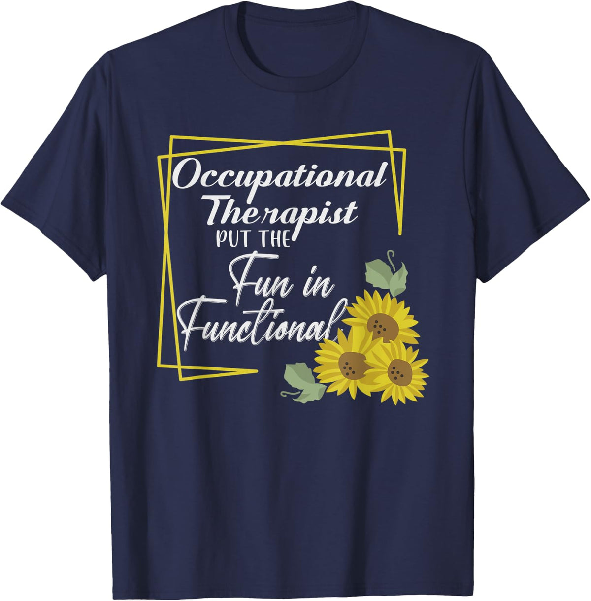 Occupational Therapist OT Therapy Pediatric Curative Nurse T-Shirt - Navy Blue