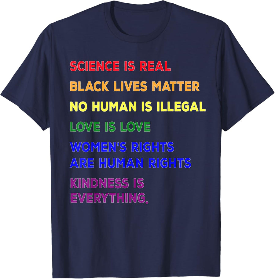 PRIDE MONTH - Gay / LGBT LGBQT - Support / Rally Protest T-Shirt - Navy Blue