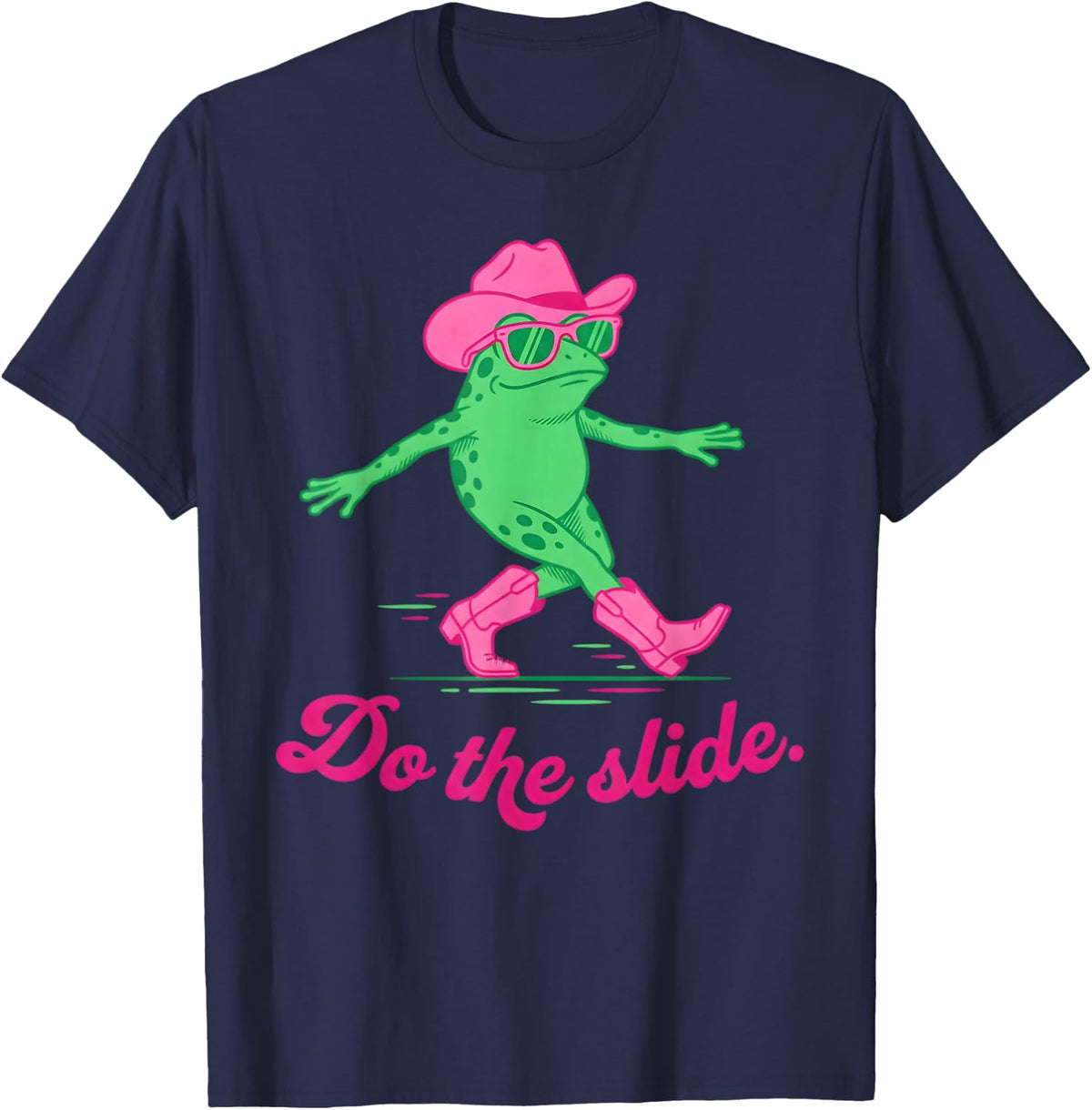 Line Dancer Frog Line Dance Line Dancing T-Shirt - Navy Blue