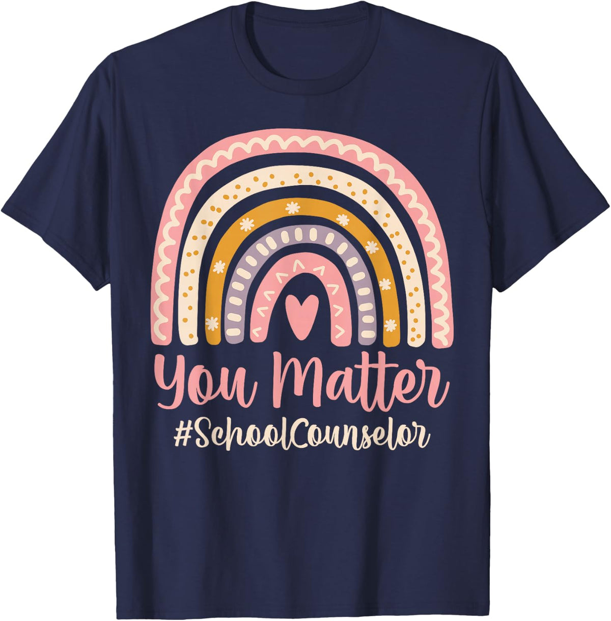 You Batter Back to School School Counselor T-Shirt - Navy Blue
