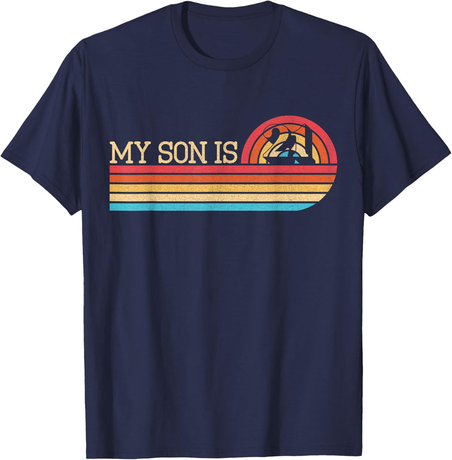 My Son is 21 - It's My Son's 21st Birthday Dad Mom Matching T-Shirt - Navy Blue