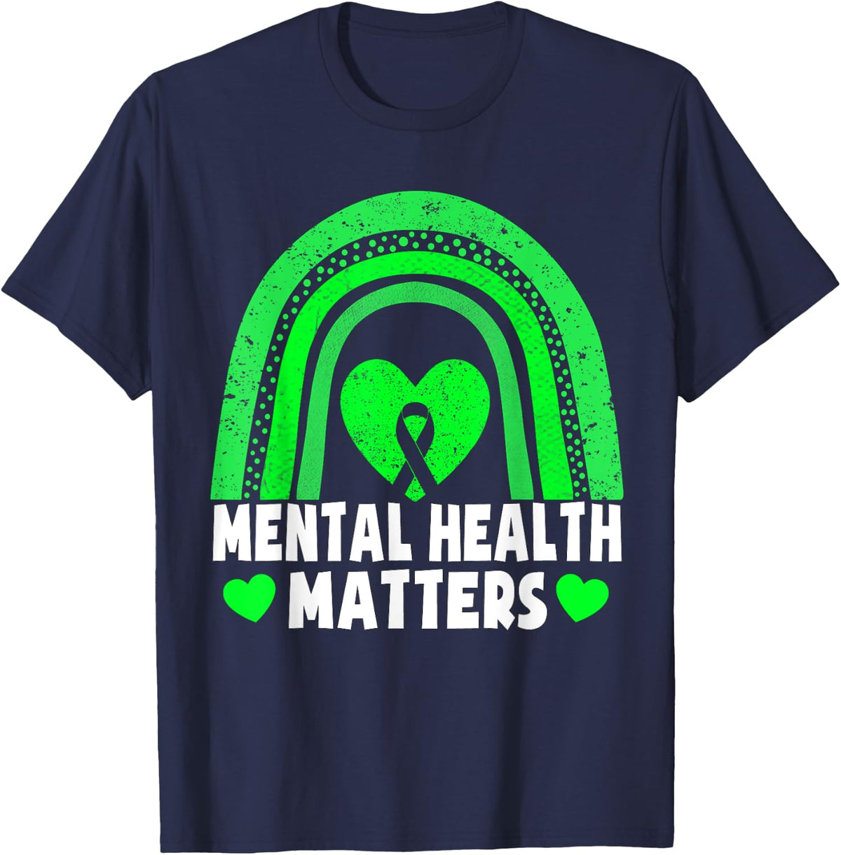 Mental Health Matters Shirt Mental Health Awareness Month T-Shirt - Navy Blue