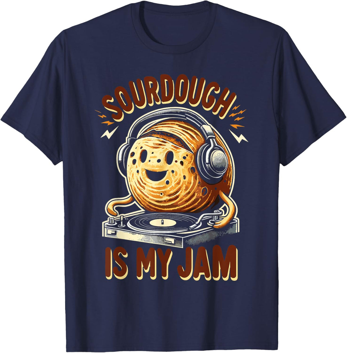 Sourdough Is My Jam T-Shirt - Navy Blue