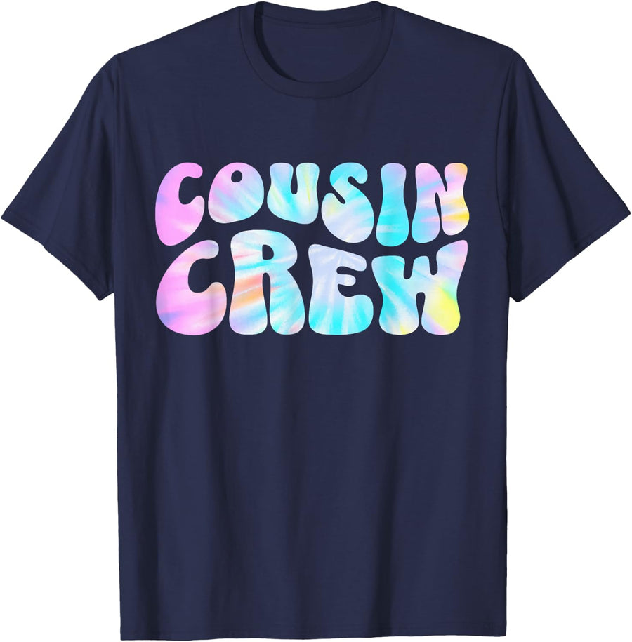 Cousin Crew Squad Family Group Matching Adults Kids Toddlers T-Shirt - Navy Blue
