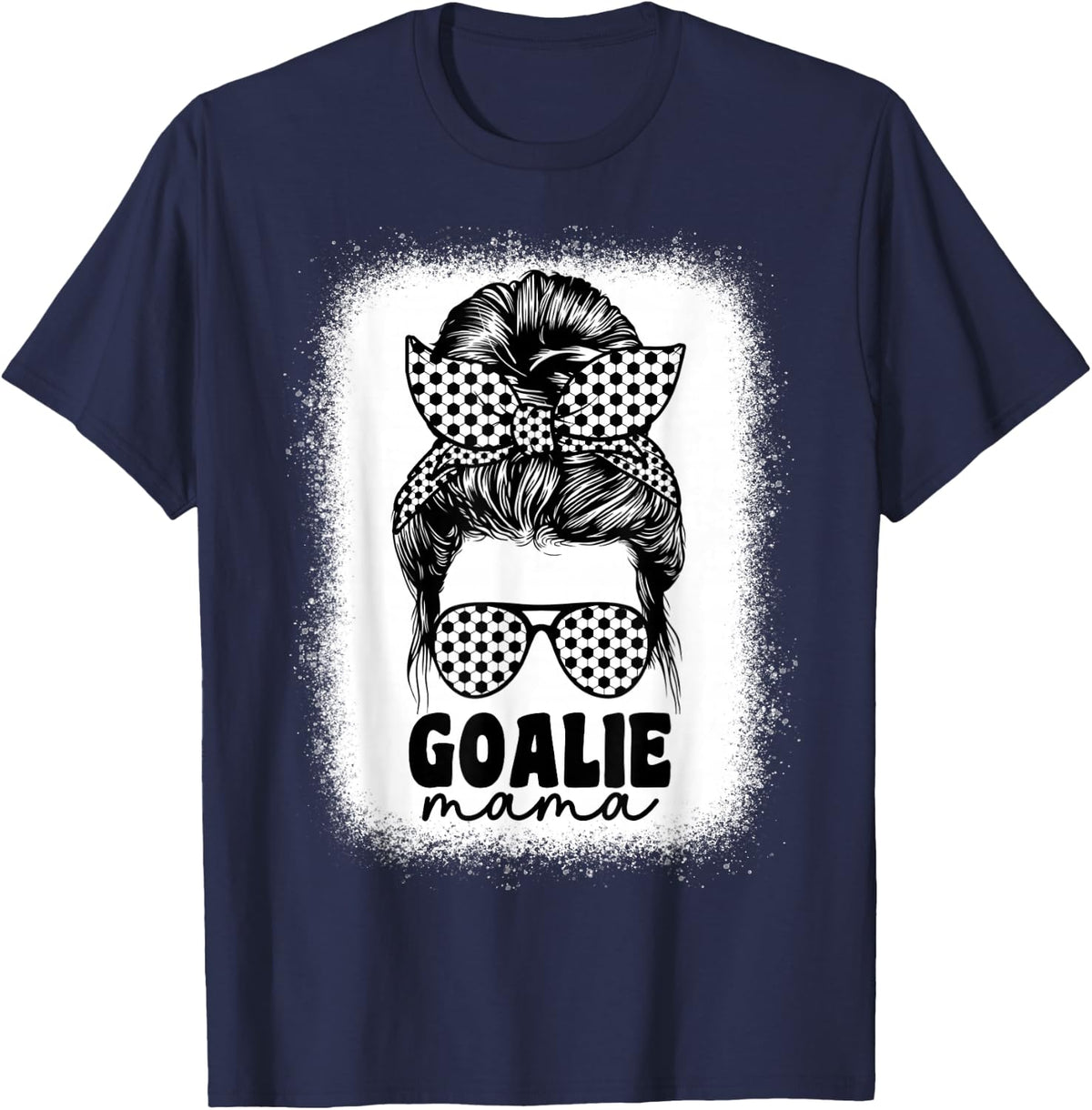 Soccer Goalie Mama Goal Keeper Soccer Goalkeeper Mom Funny T-Shirt - Navy Blue