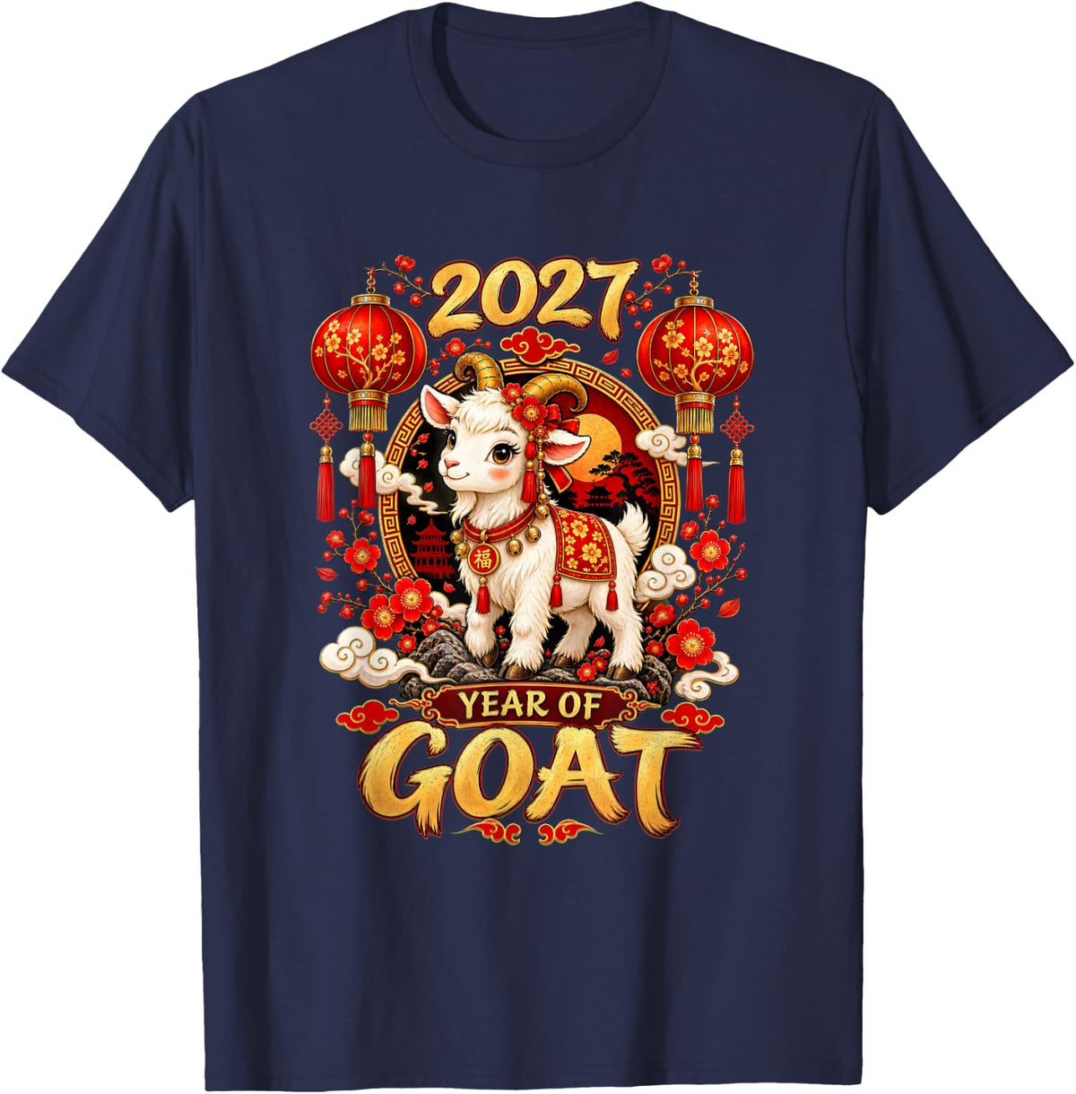 Lunar Zodiac T-Shirt - Navy Blue