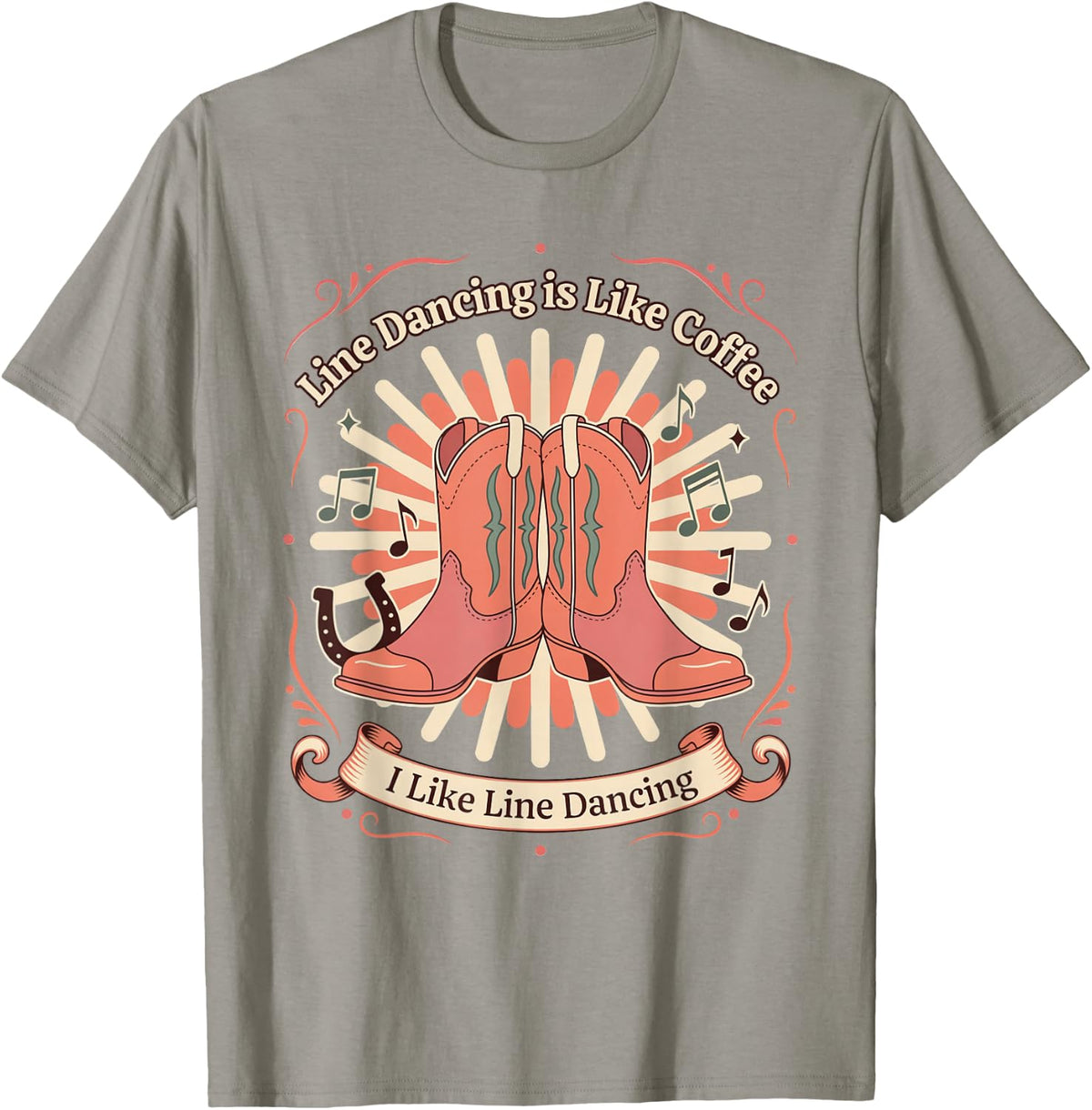 Country Line Dancing Instructor Line Dancer T-Shirt - Slate Grey
