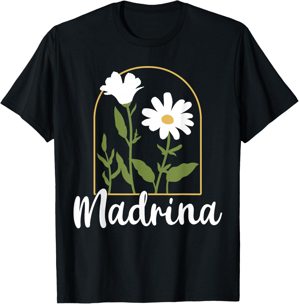 Madrina Godmother Godchild Baptism Bautizo Godparent T-Shirt - Black