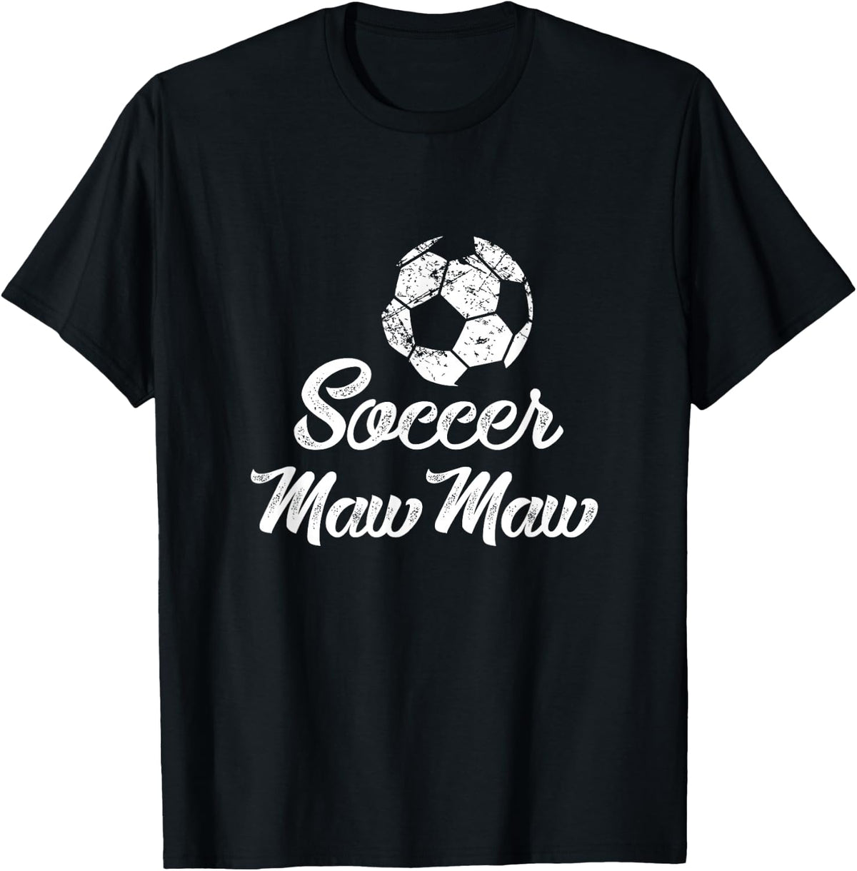 Soccer MawMaw Cute Funny Player Fan Gift T-Shirt - Black