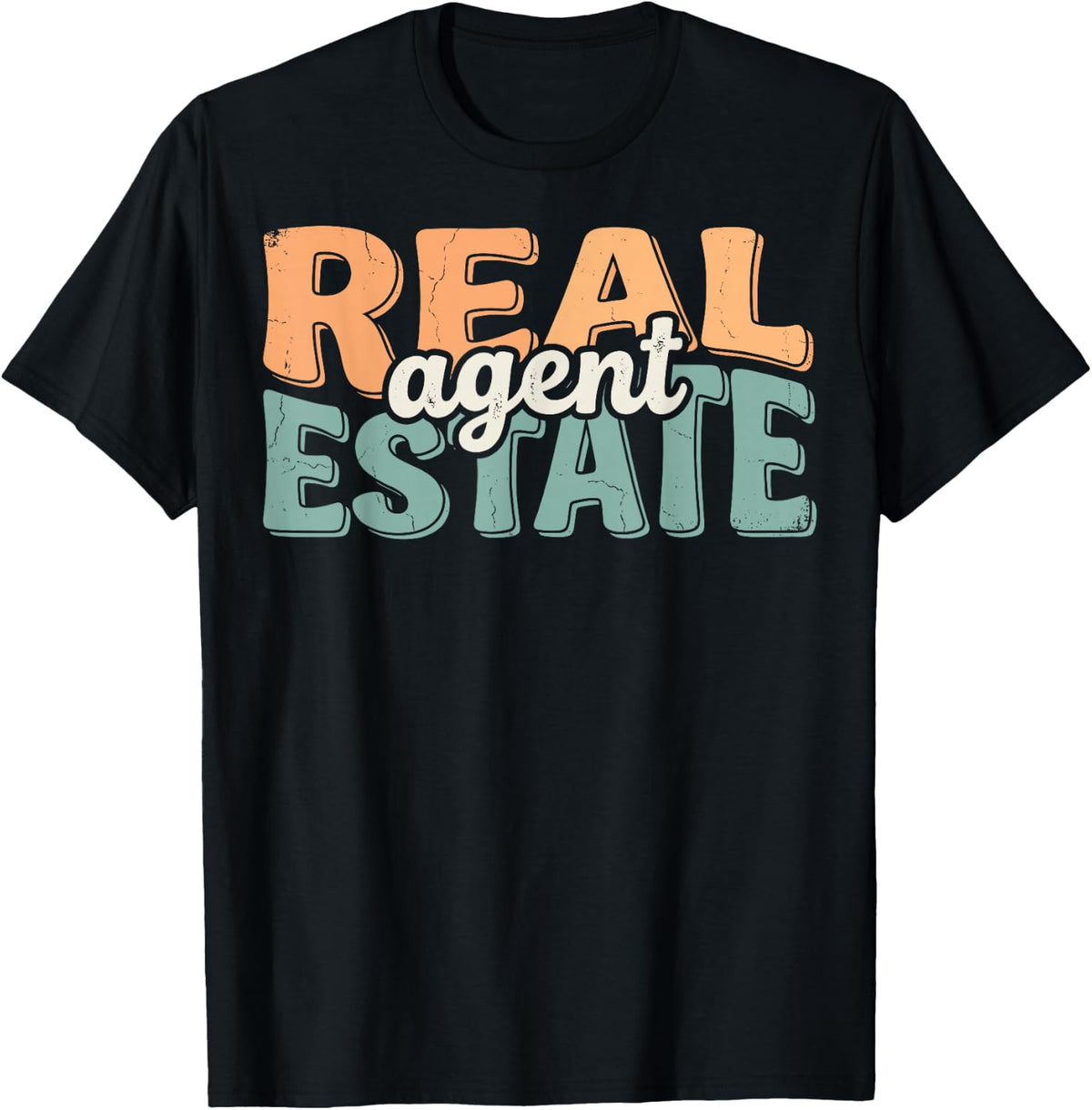 Real Estate Agent Broker Home Sales Tee T-Shirt - Black