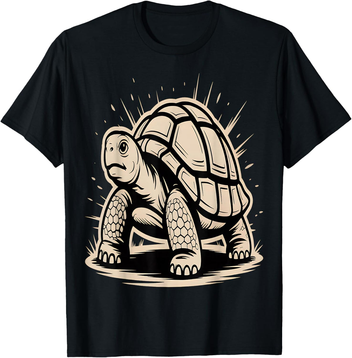 Vintage Tortoise T-Shirt - Black