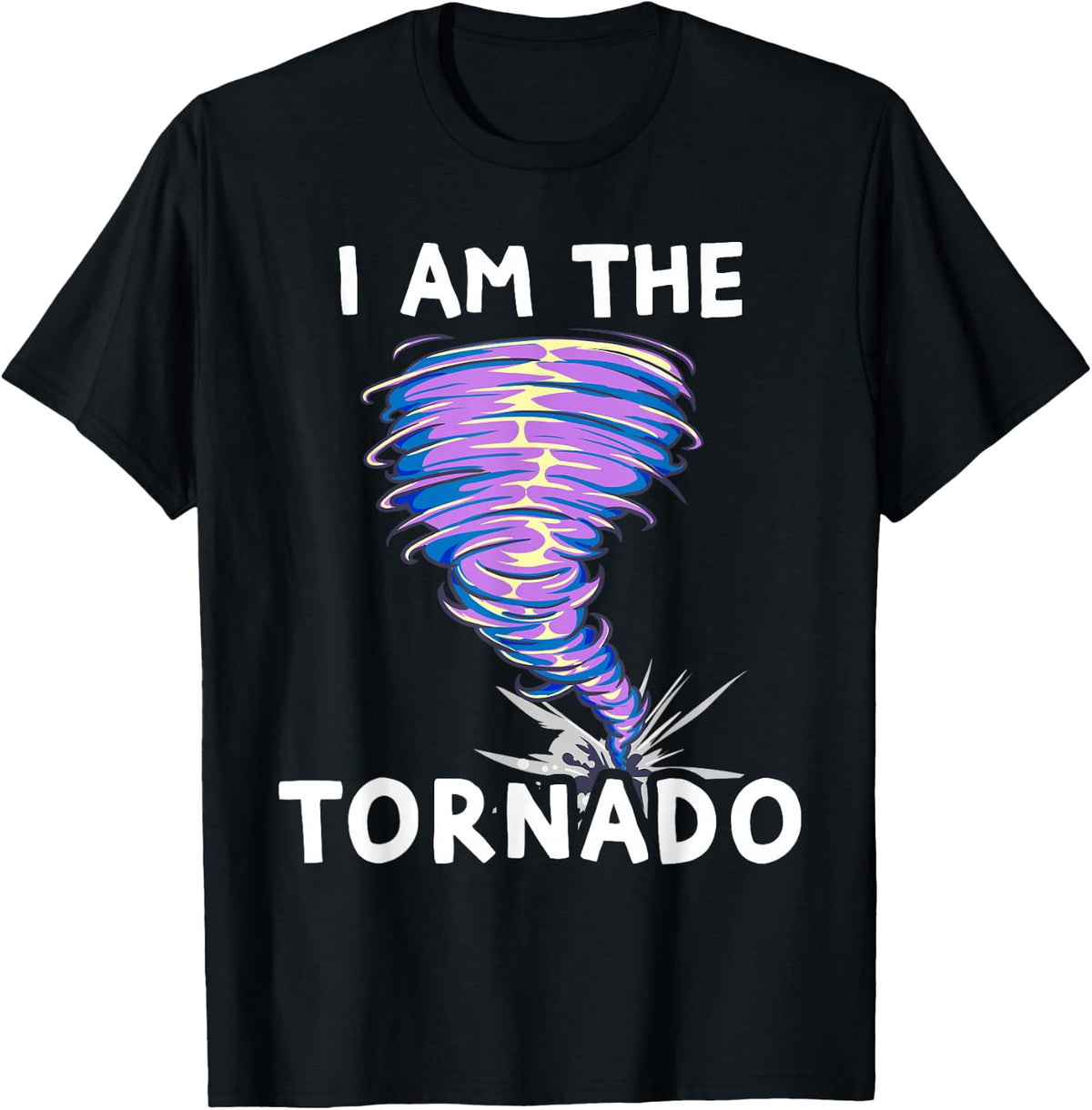 I'm The Tornado Storm Twister Meteorologist Kids Birthday T-Shirt - Black